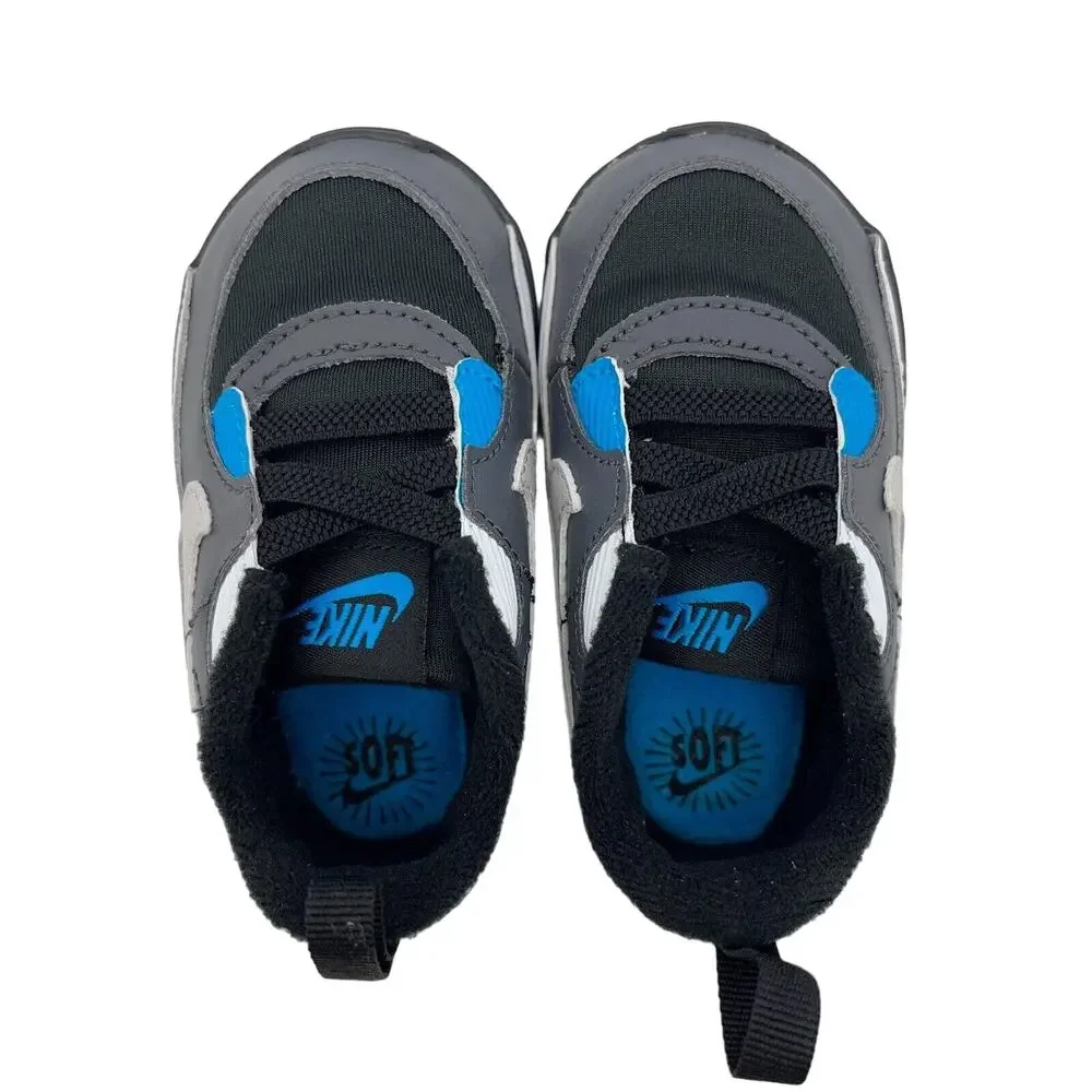 Nike Air Max 90 Crib CB Soft Bottom Baby Bootie Shoes 4C CI0424 002 Black/Gray
